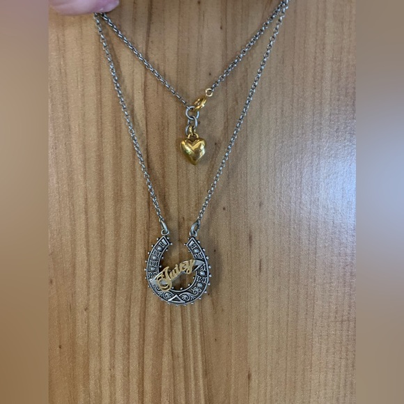 Juicy Couture double chain horseshoe and heart necklace - Picture 3 of 5